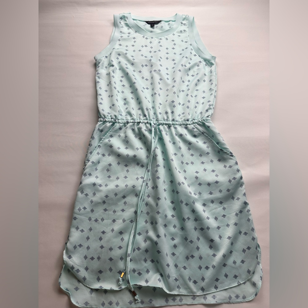 Banana Republic tank dress with cinched waist. Silky feel. Size XS